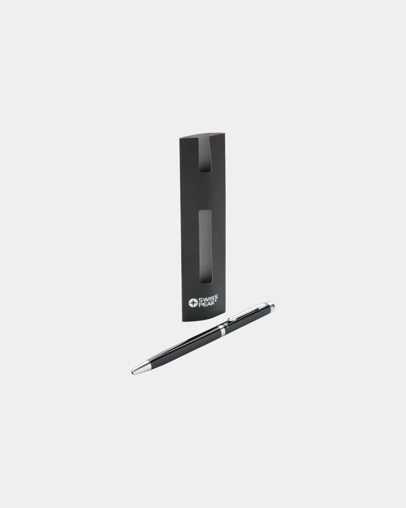 Stylo en métal noir à personnaliser