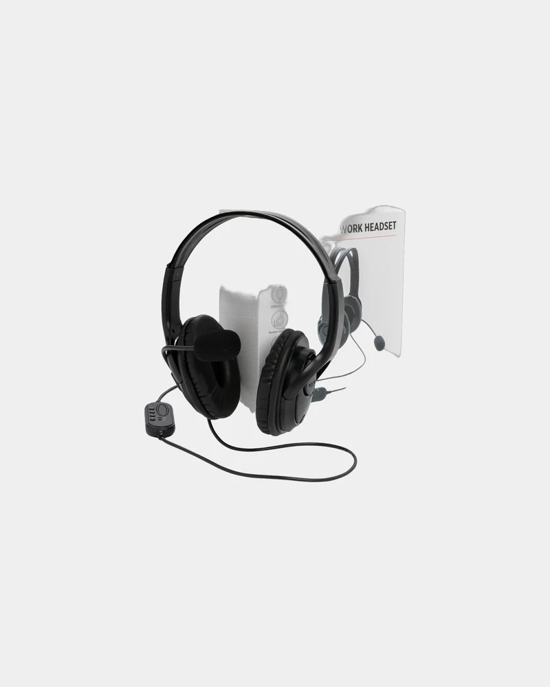 Casque audio ABS noir à personnaliser