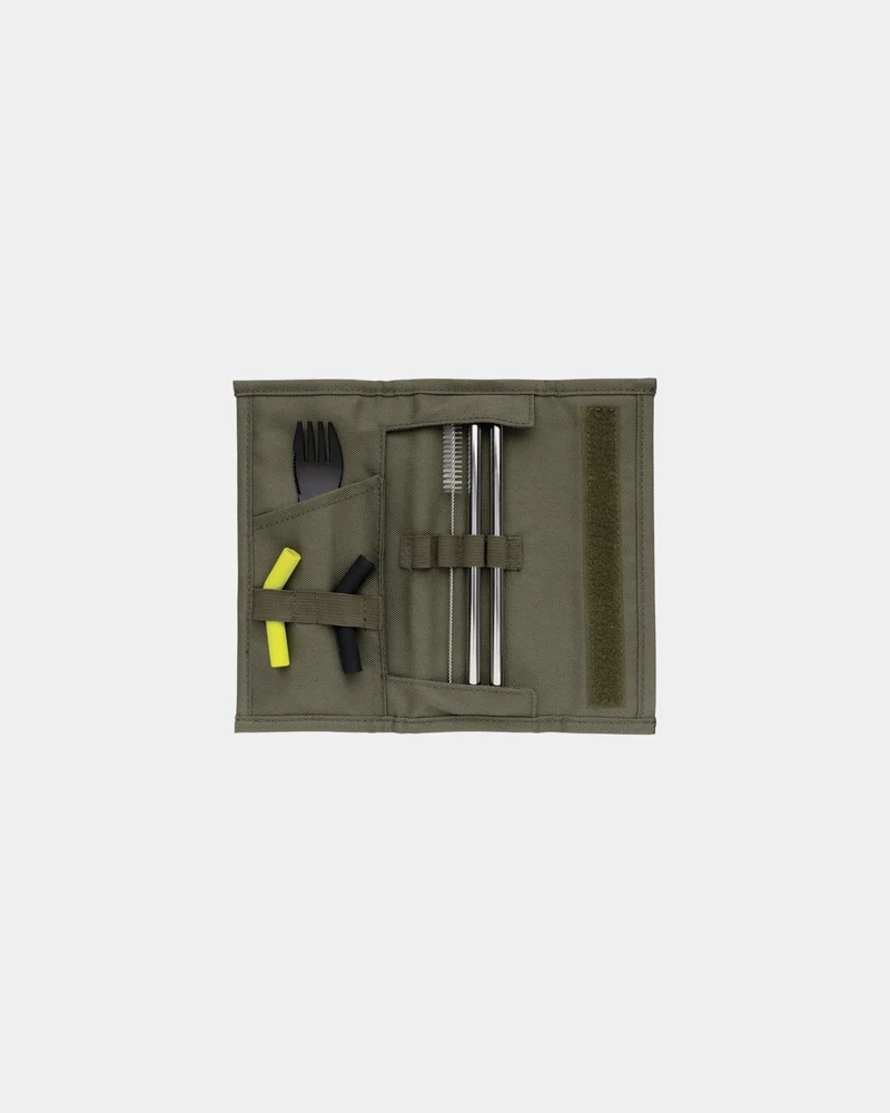 Set de 2 pailles inox et couverts à personnaliser