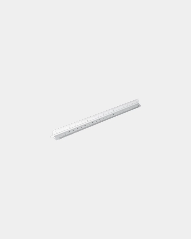 Règle triangulaire aluminium 30 cm à personnaliser