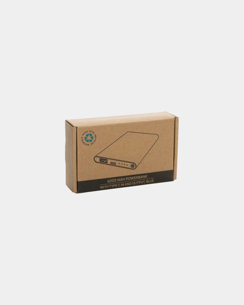 Powerbank 4000mAh en plastique recyclé à personnaliser