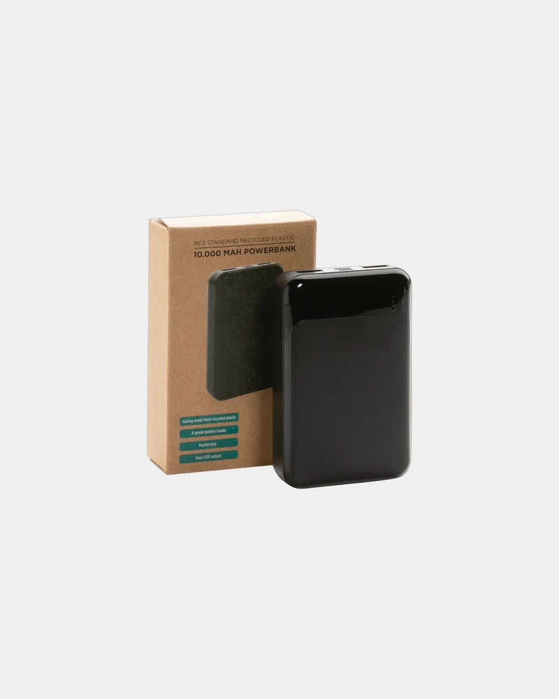 Batterie de secours 10.000 mAh en plastique recyclé à personnaliser