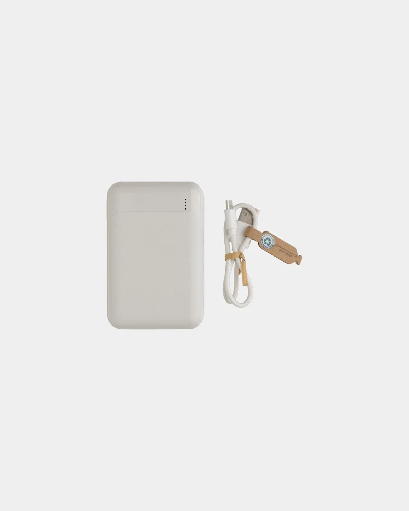 Batterie de secours 10.000 mAh en plastique recyclé à personnaliser