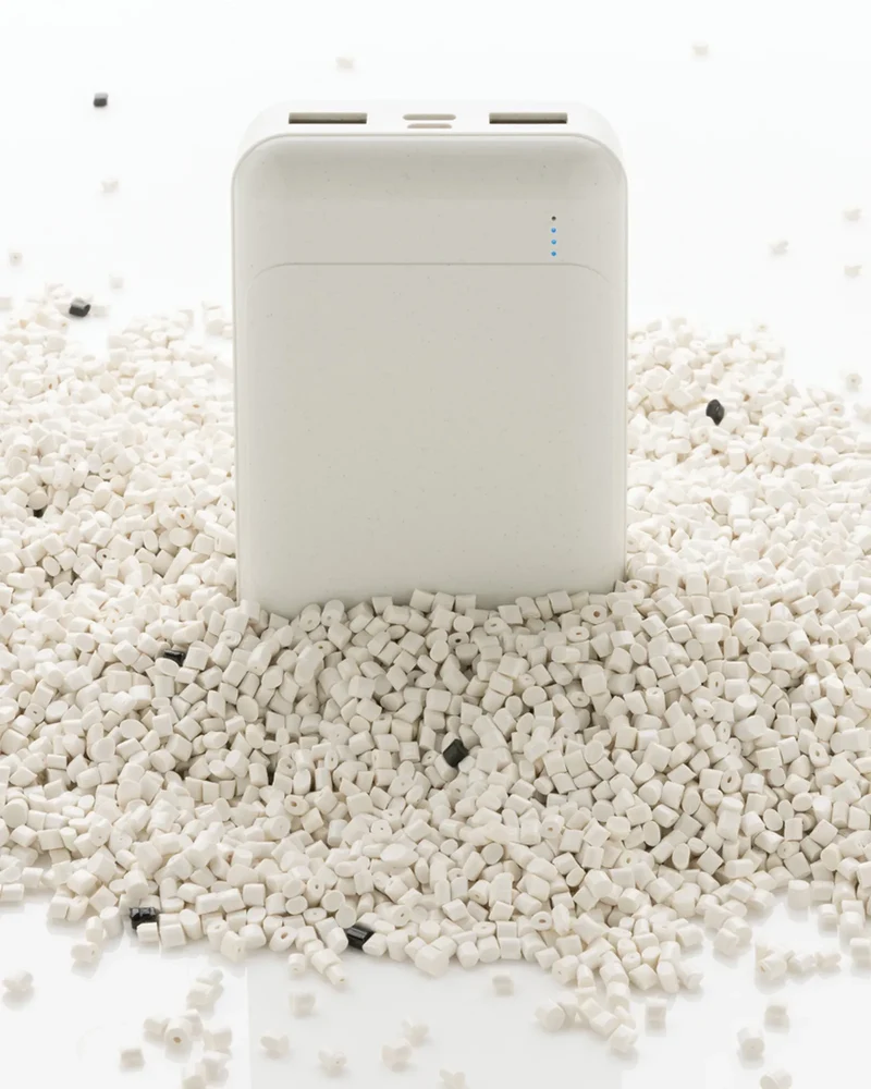 Batterie de secours 10.000 mAh en plastique recyclé à personnaliser