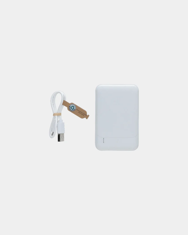 Powerbank 5000 mAh en plastique recyclé à personnaliser