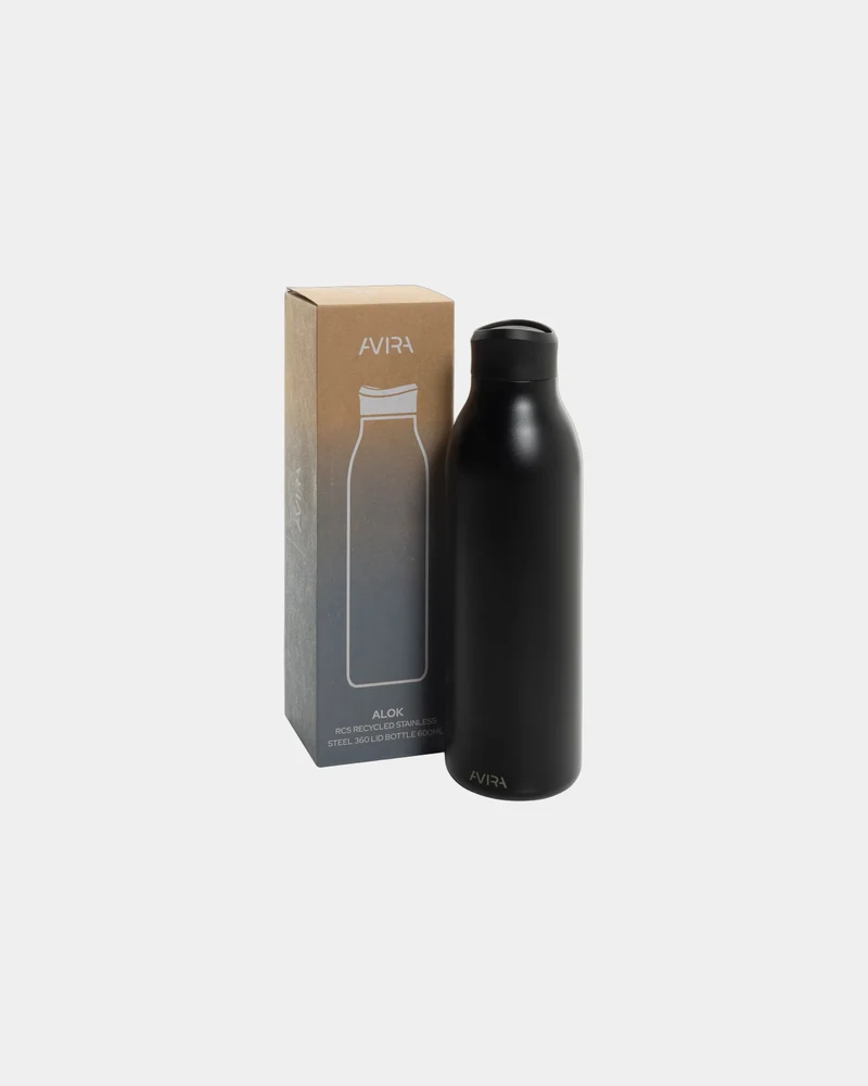 Bouteille d'eau acier recyclé Alok 600ml à personnaliser