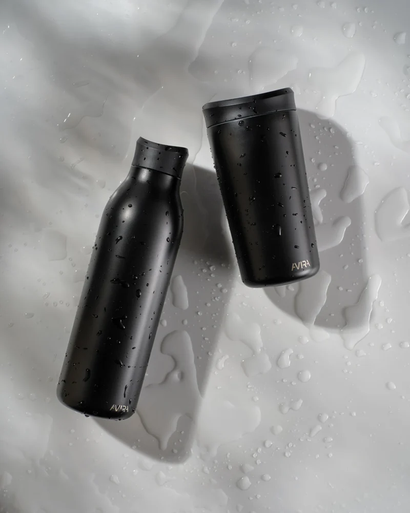 Bouteille d'eau acier recyclé Alok 600ml à personnaliser