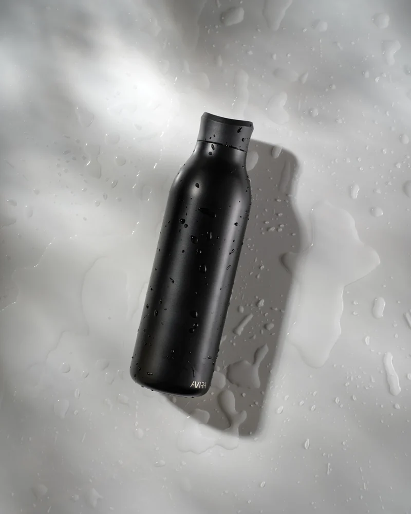 Bouteille d'eau acier recyclé Alok 600ml à personnaliser