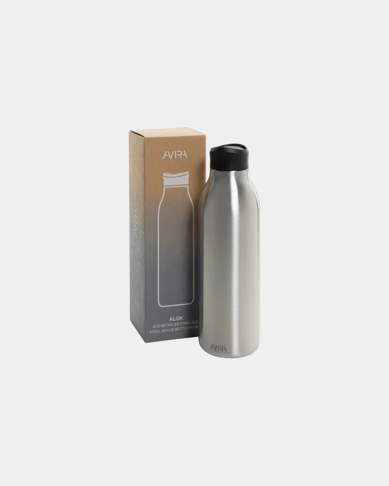 Bouteille d'eau acier recyclé Alok 600ml à personnaliser