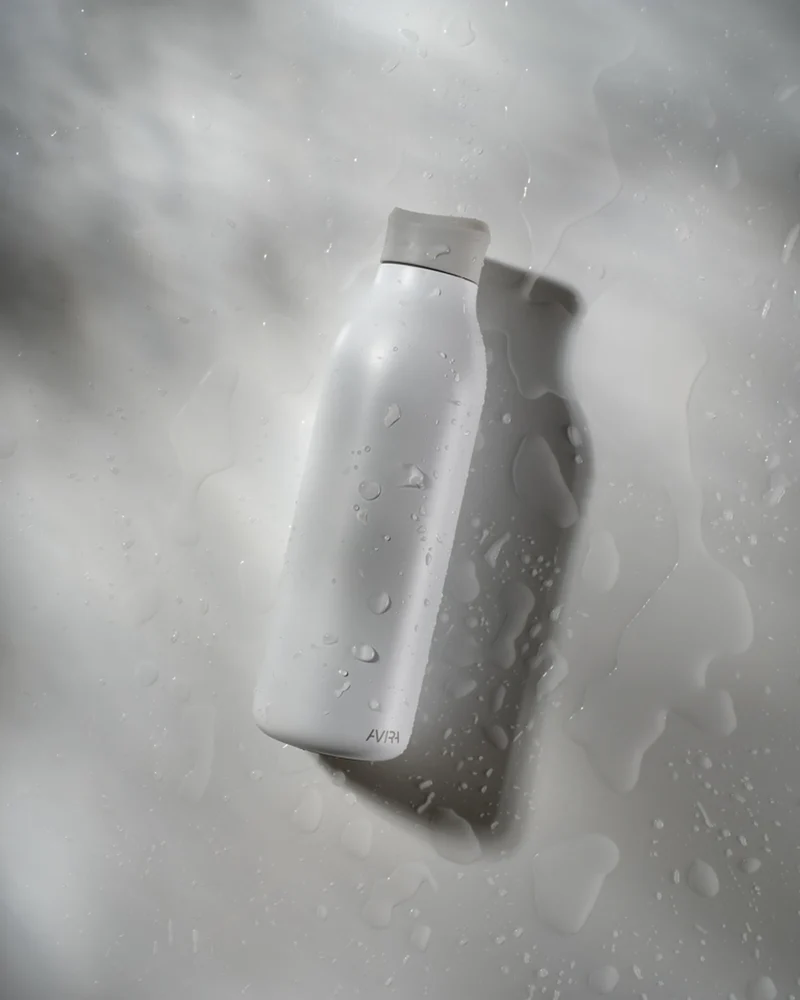 Bouteille d'eau acier recyclé Alok 600ml à personnaliser