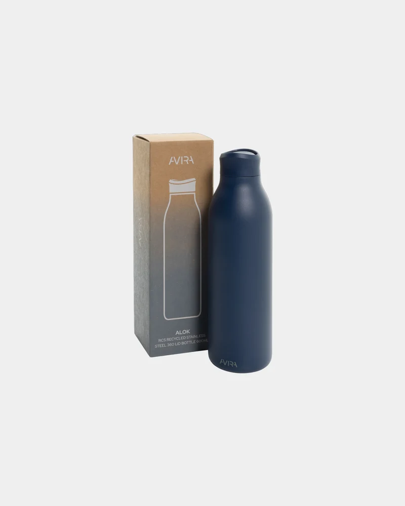 Bouteille d'eau acier recyclé Alok 600ml à personnaliser
