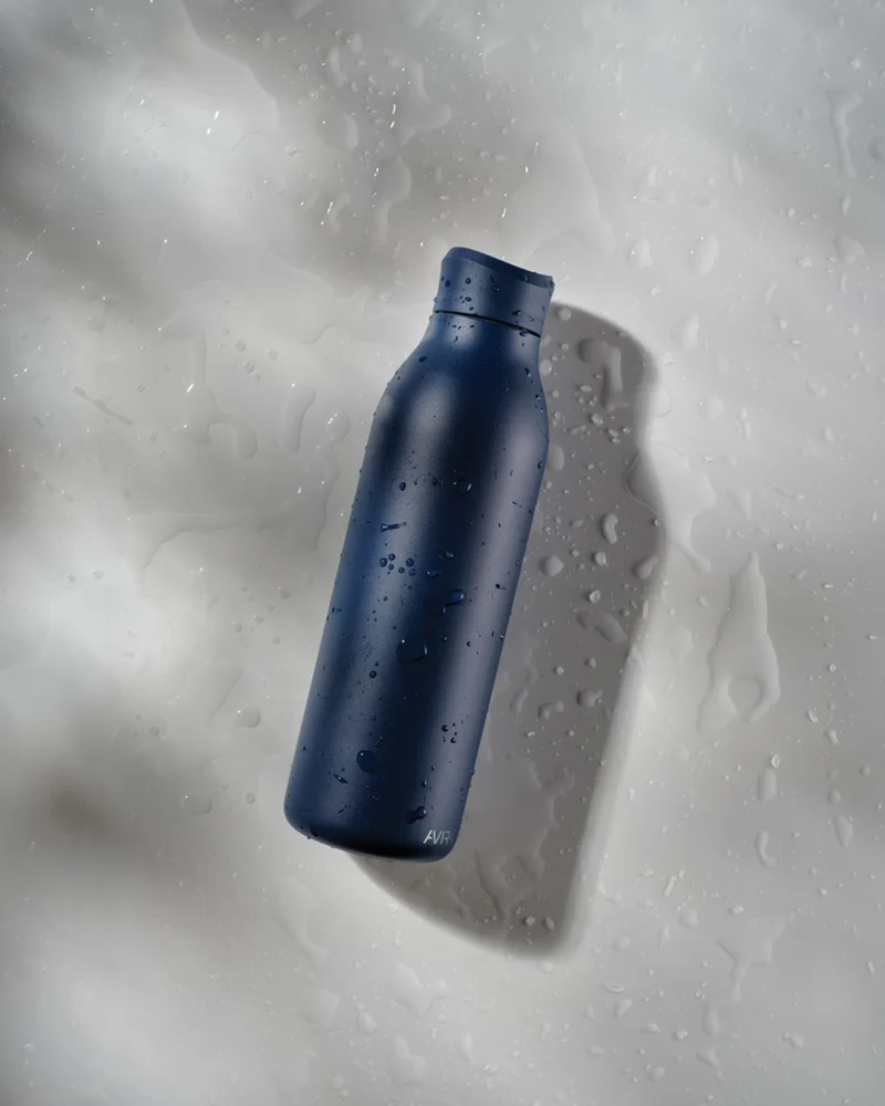 Bouteille d'eau acier recyclé Alok 600ml à personnaliser