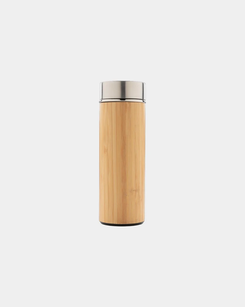 Bouteille isotherme bambou 300ml à personnaliser