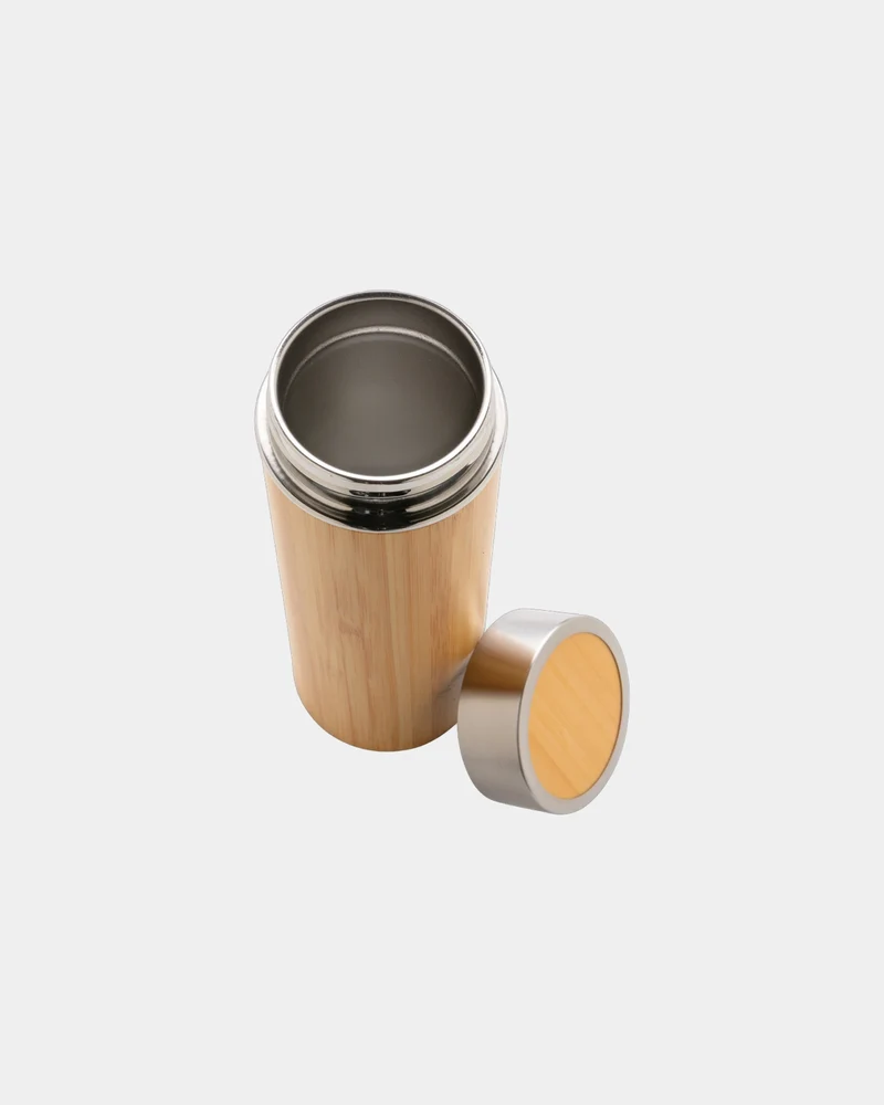 Bouteille isotherme bambou 300ml à personnaliser