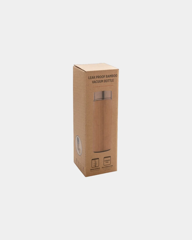 Bouteille isotherme bambou 300ml à personnaliser