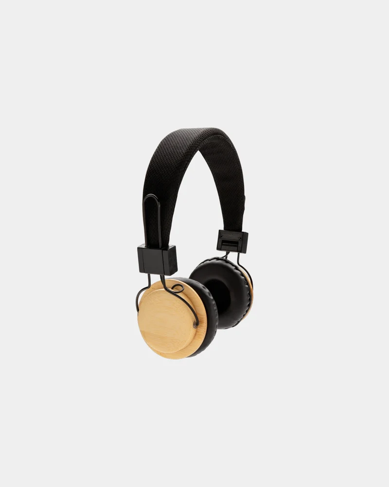 Casque audio en bambou à personnaliser