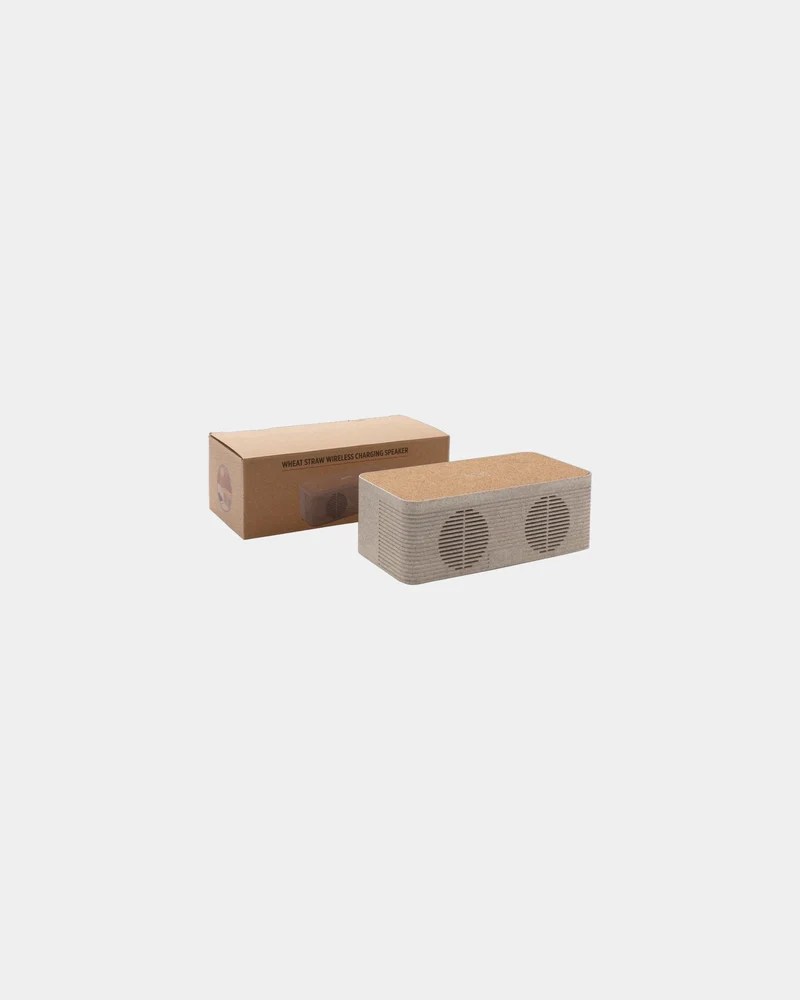 Enceinte 5W en fibre de paille à personnaliser