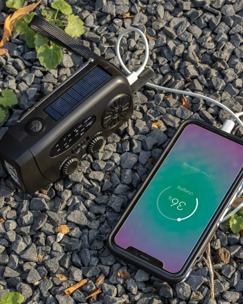Radio d'urgence ABS recyclé RescueWave à personnaliser