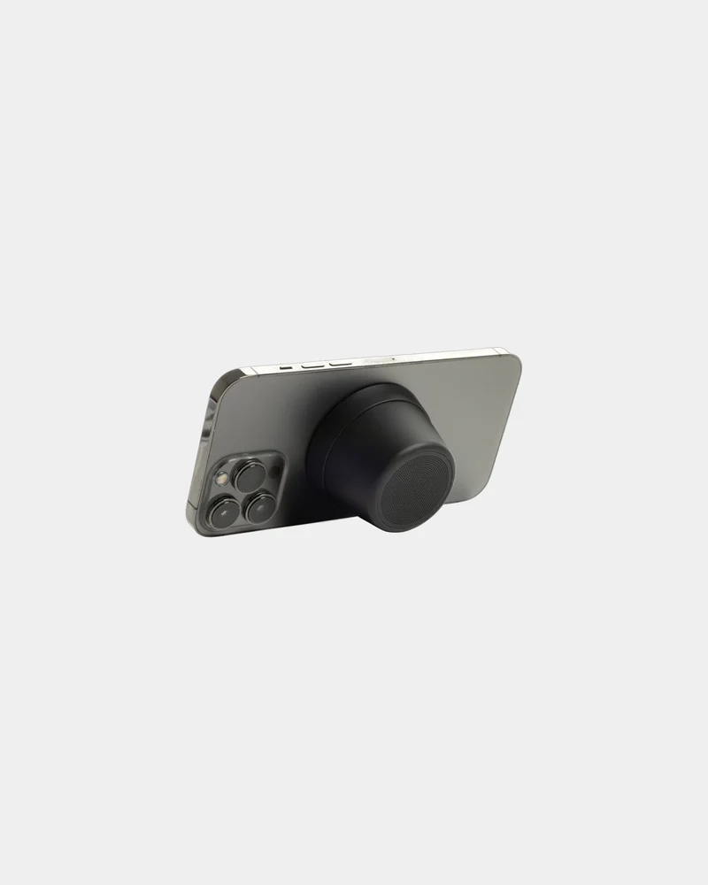 Haut-parleur magnétique aluminium recyclé 5W à personnaliser