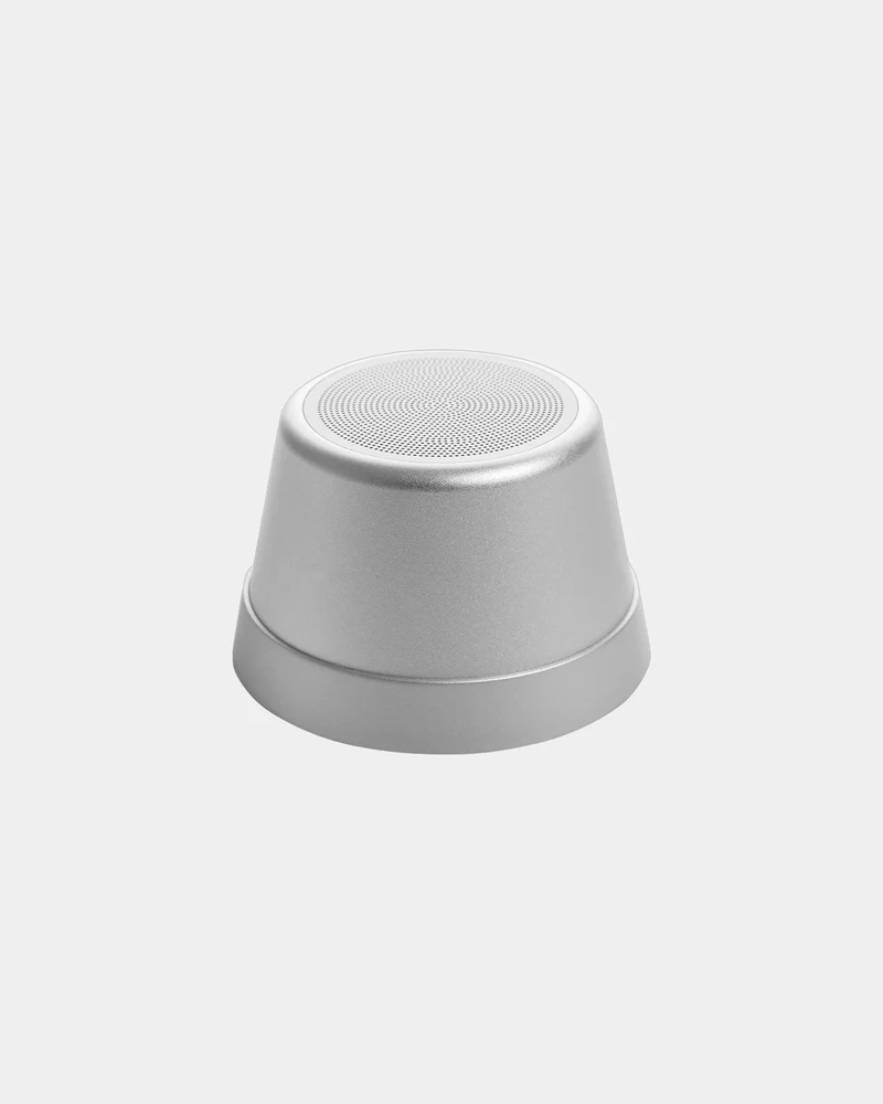 Haut-parleur magnétique aluminium recyclé 5W à personnaliser