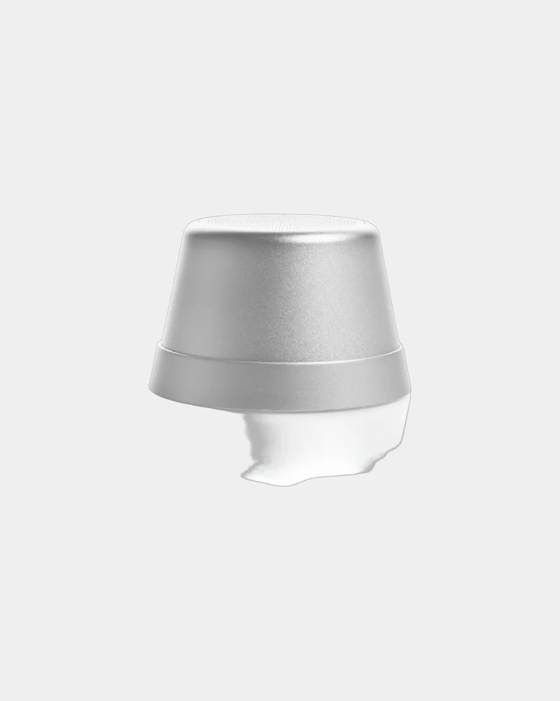 Haut-parleur magnétique aluminium recyclé 5W à personnaliser