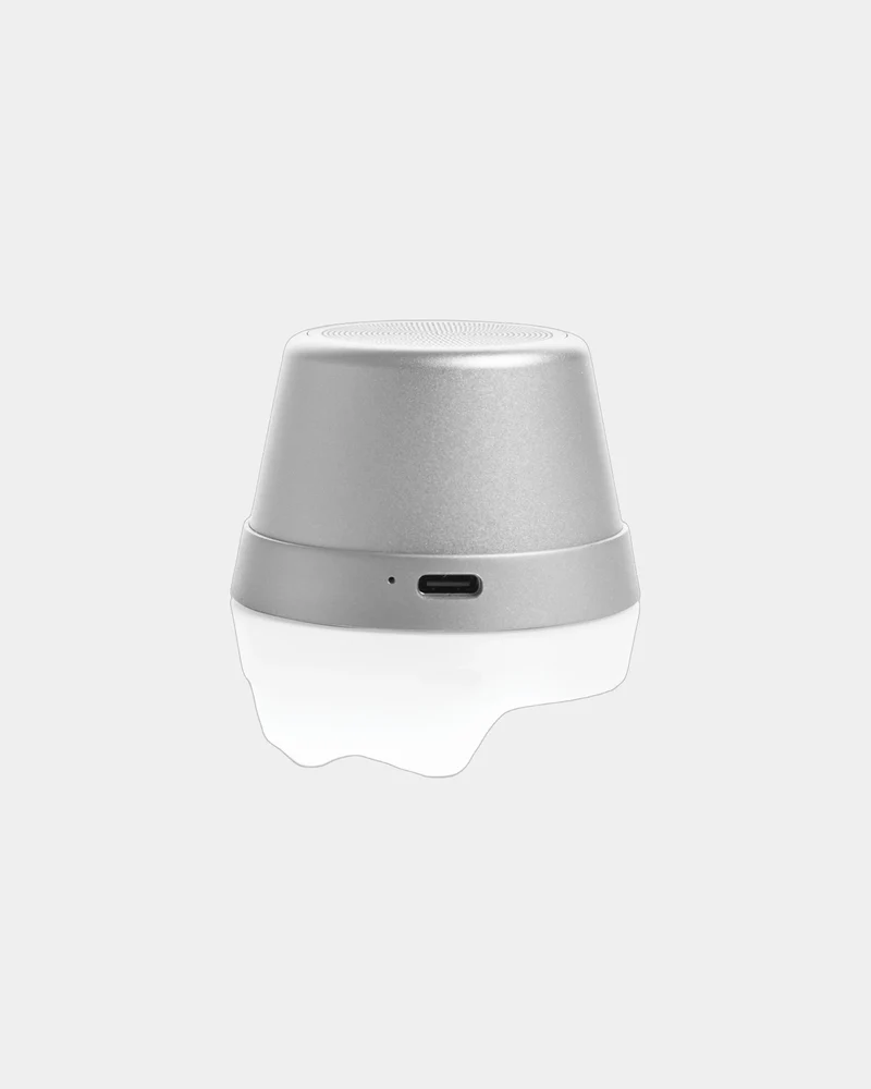 Haut-parleur magnétique aluminium recyclé 5W à personnaliser
