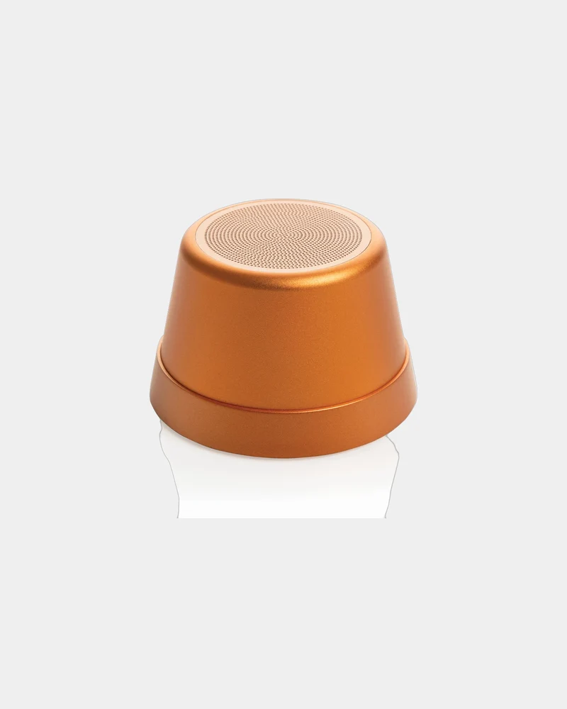 Haut-parleur magnétique aluminium recyclé 5W à personnaliser