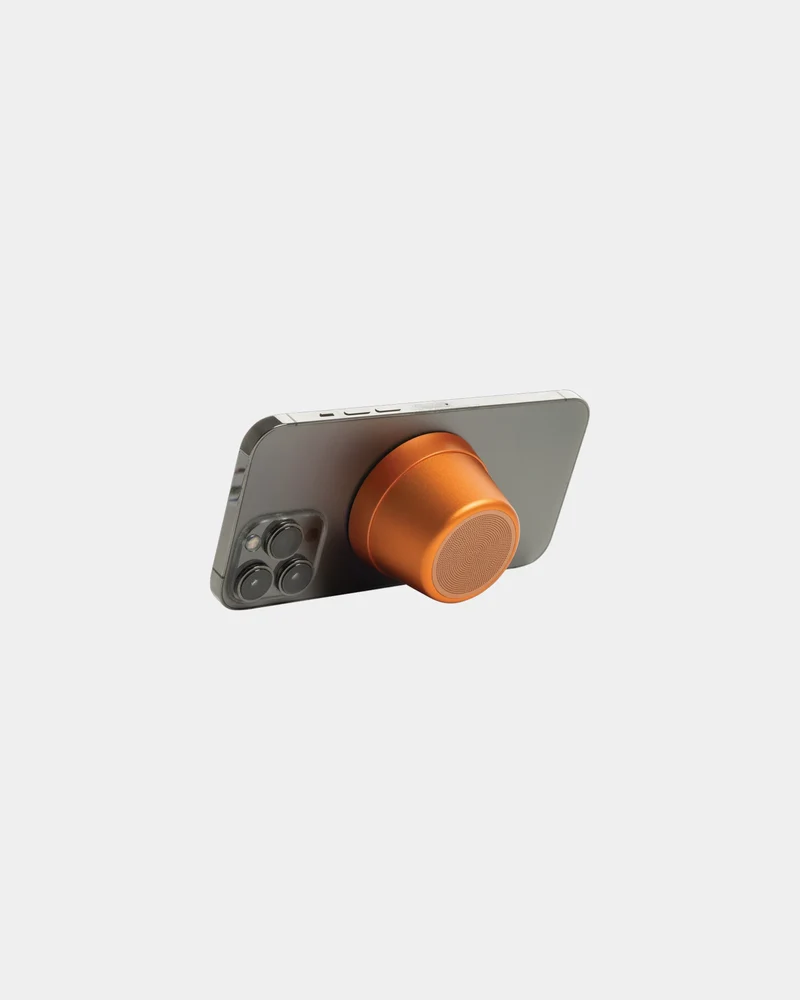 Haut-parleur magnétique aluminium recyclé 5W à personnaliser