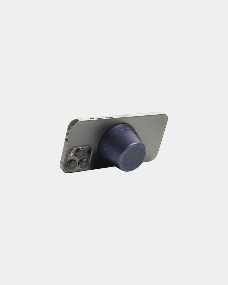 Haut-parleur magnétique aluminium recyclé 5W à personnaliser