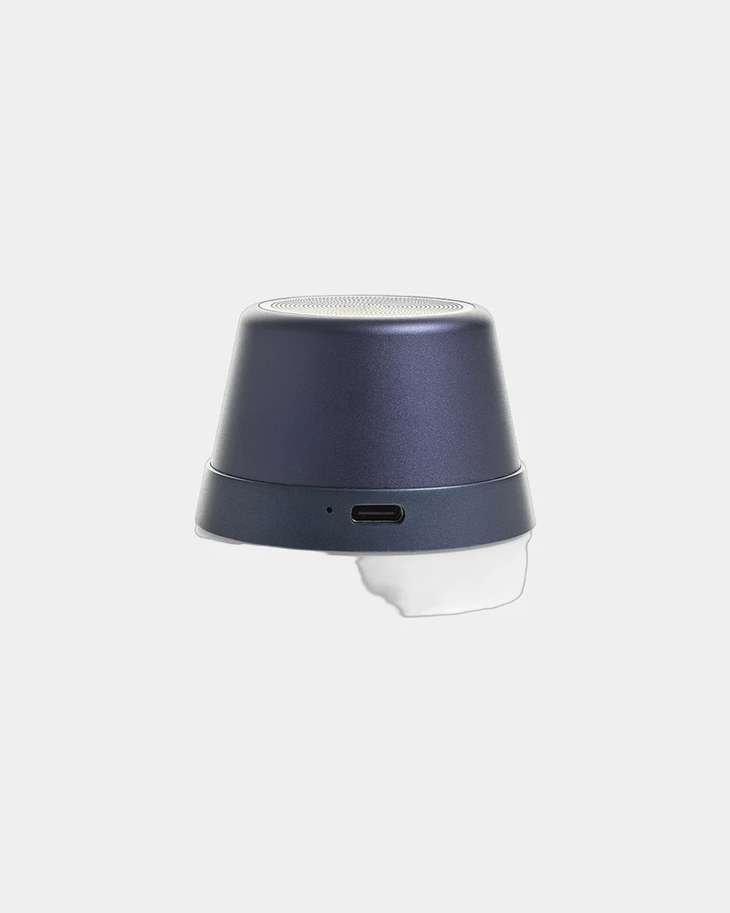 Haut-parleur magnétique aluminium recyclé 5W à personnaliser