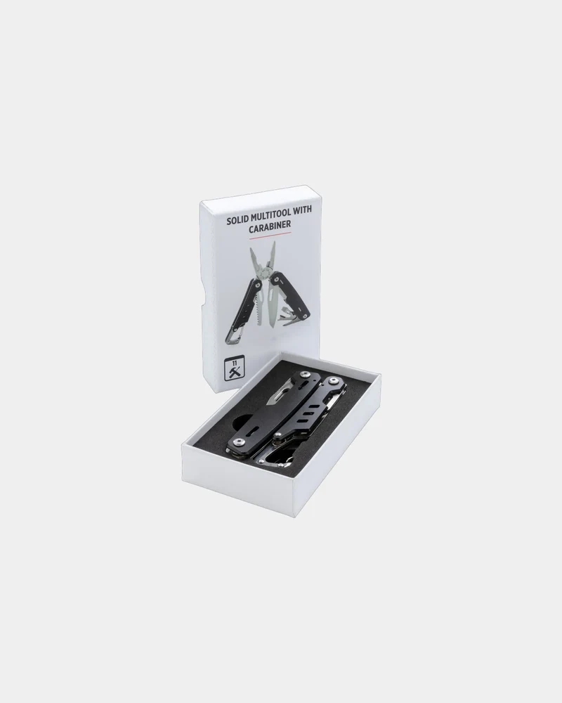 Outil multifonctions aluminium noir à personnaliser
