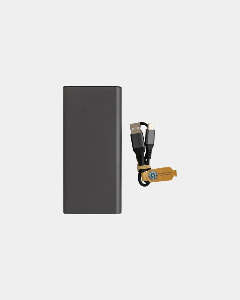 Powerbank aluminium recyclé 20.000 mAh à personnaliser