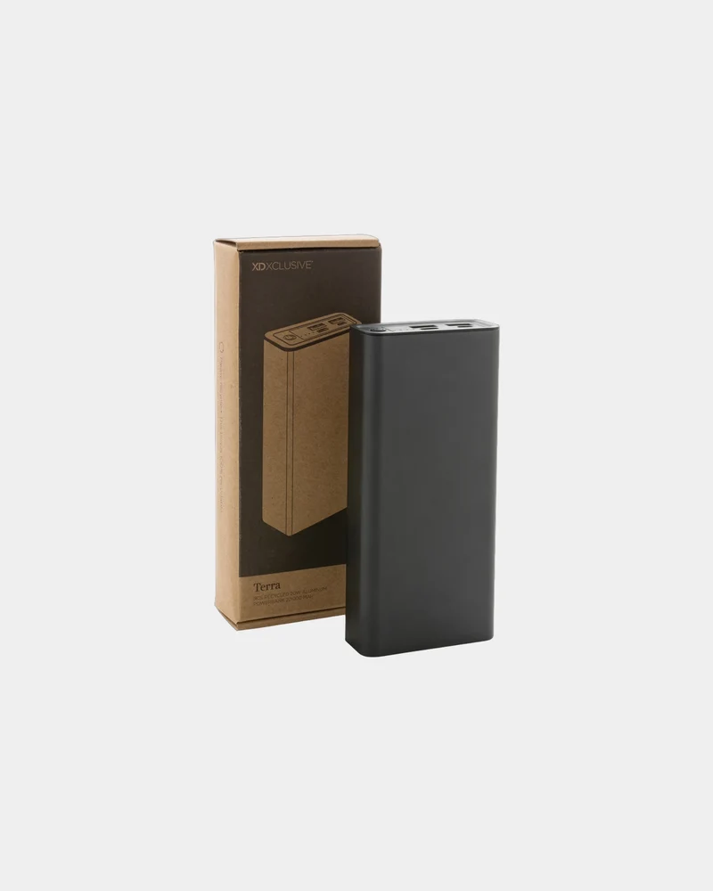 Powerbank aluminium recyclé 20.000 mAh à personnaliser