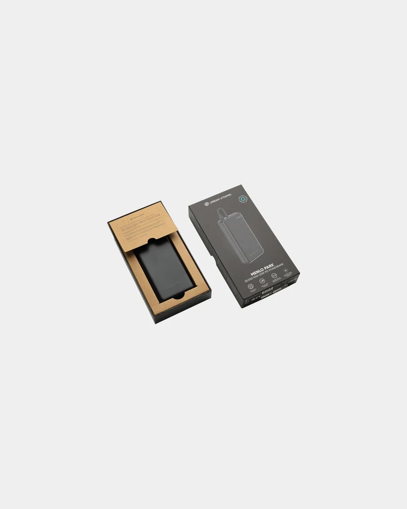 Powerbank 20.000 mAh ABS recyclé Urban Vitamin Menlo Park à personnaliser