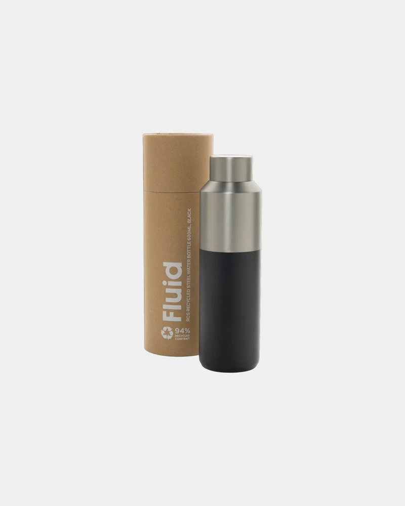 Bouteille d'eau acier recyclé 600ml à personnaliser