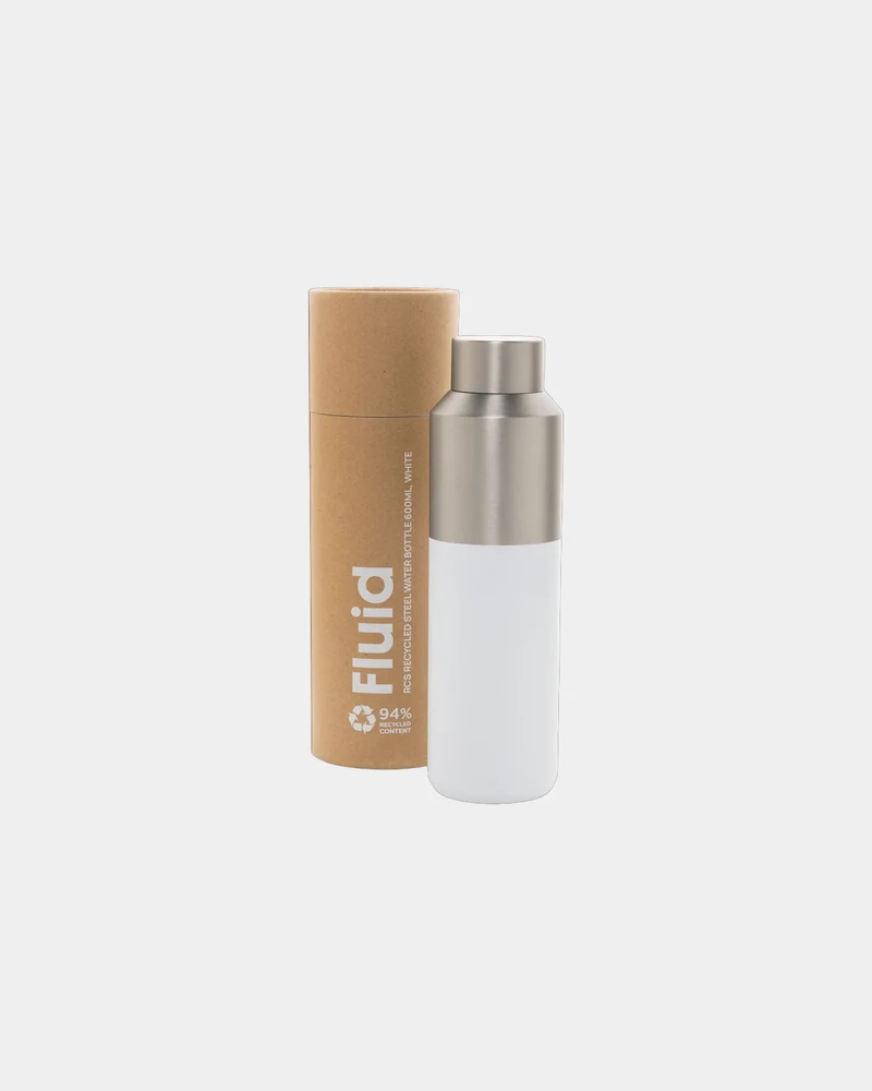 Bouteille d'eau acier recyclé 600ml à personnaliser