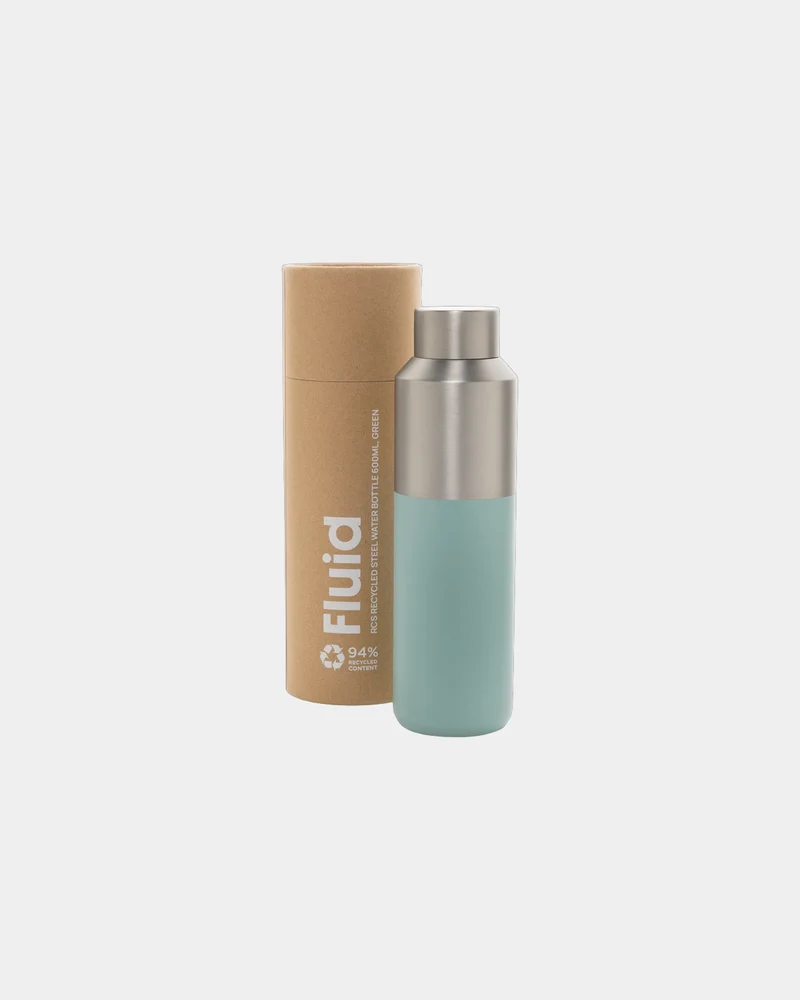 Bouteille d'eau acier recyclé 600ml à personnaliser