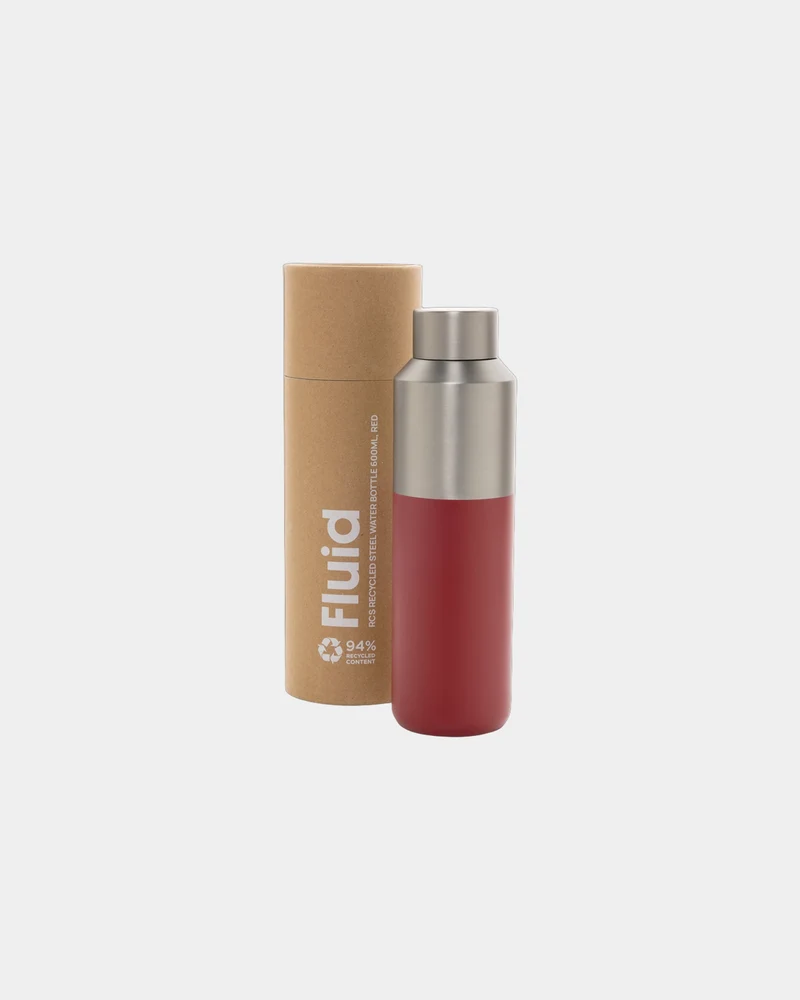 Bouteille d'eau acier recyclé 600ml à personnaliser