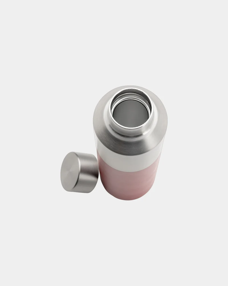 Bouteille d'eau acier recyclé 600ml à personnaliser