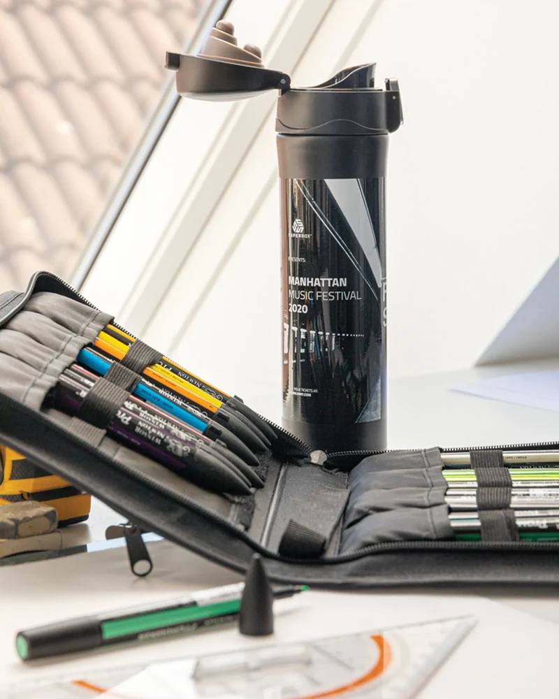 Gourde isotherme acier recyclé 450ml à personnaliser