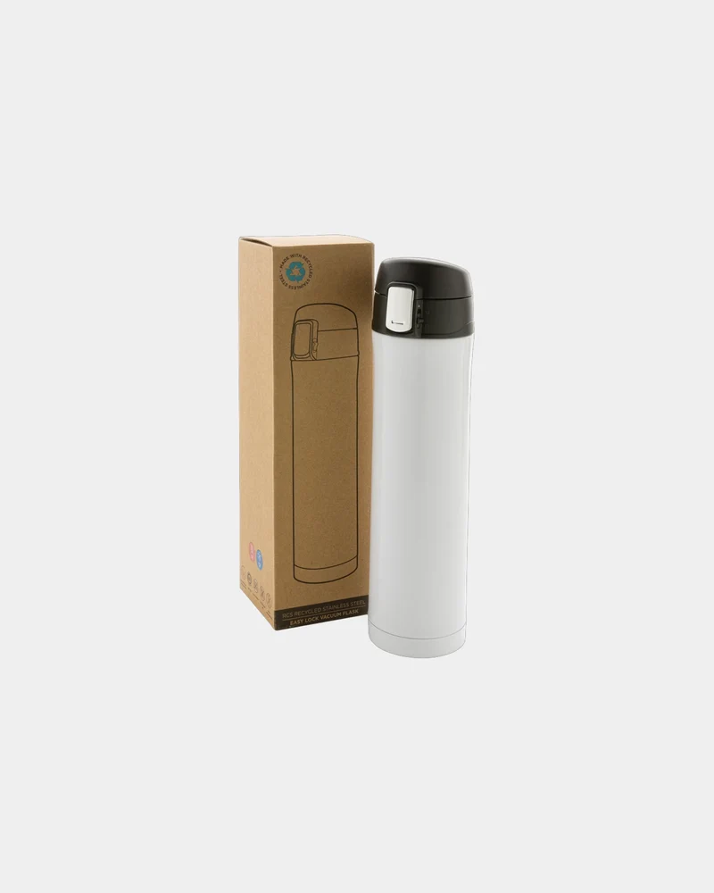 Gourde isotherme acier recyclé 450ml à personnaliser