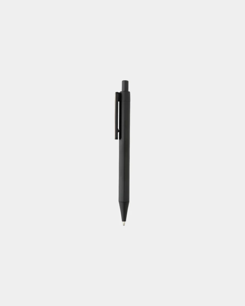 Stylo en ABS recyclé GRS avec clip en bambou à personnaliser