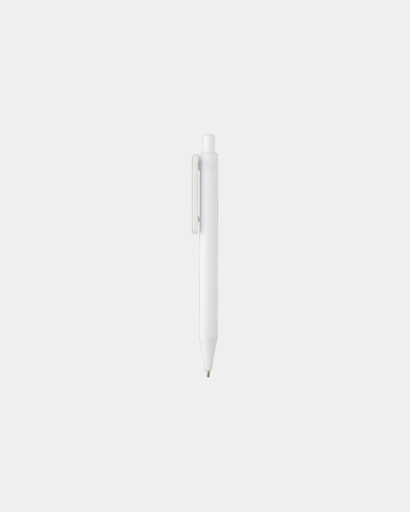 Stylo en ABS recyclé GRS avec clip en bambou à personnaliser