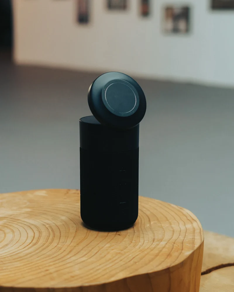 Enceinte 10W avec chargeur en rPET Urban Vitamin Anaheim à personnaliser