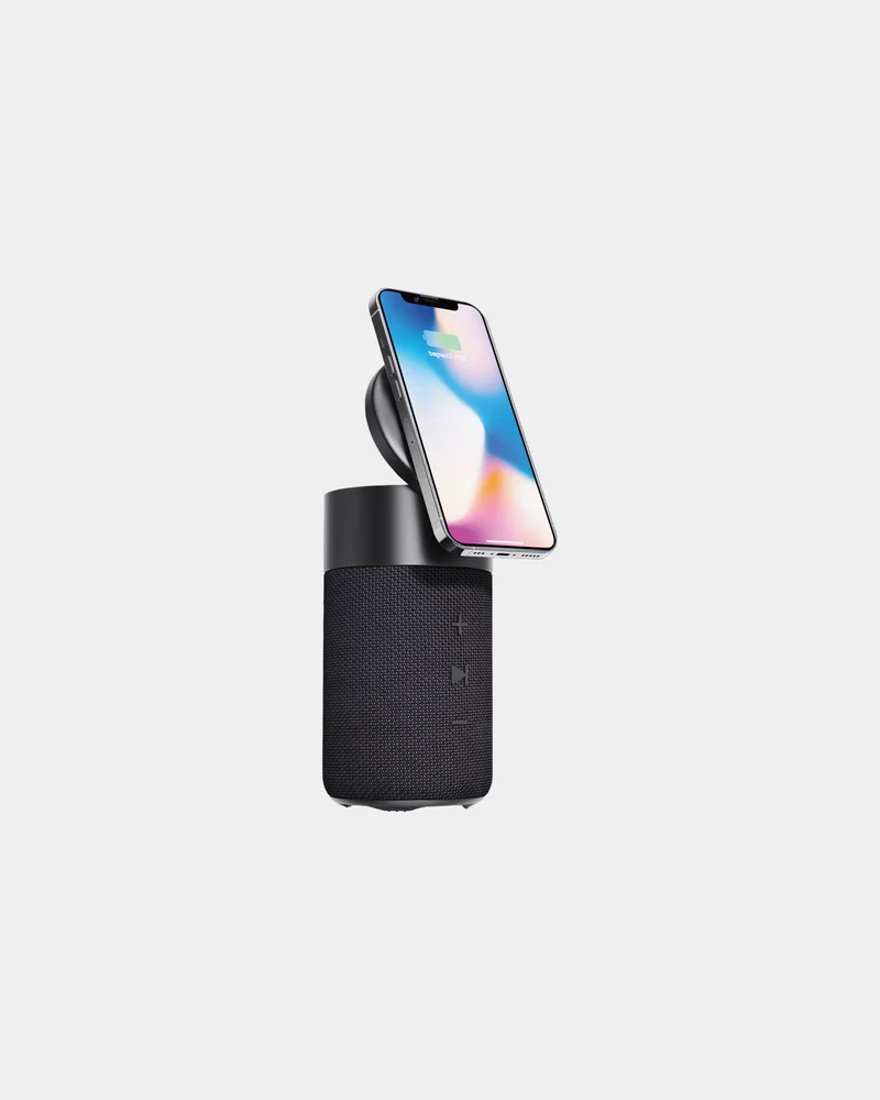 Enceinte 10W avec chargeur en rPET Urban Vitamin Anaheim à personnaliser