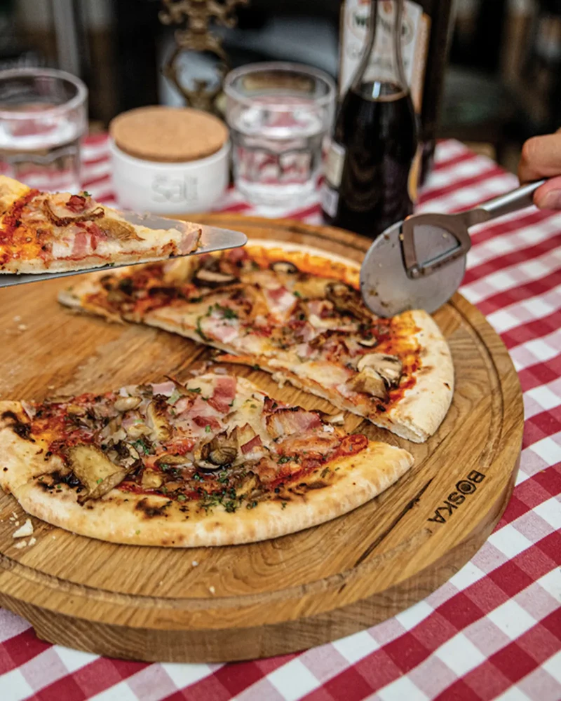 Set à pizza acier inoxydable Boska à personnaliser