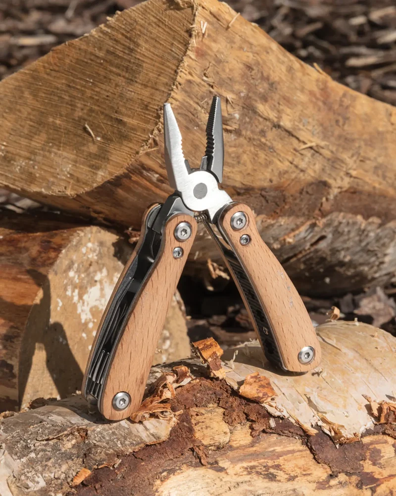 Mini-outil multifonctions en bois de hêtre à personnaliser