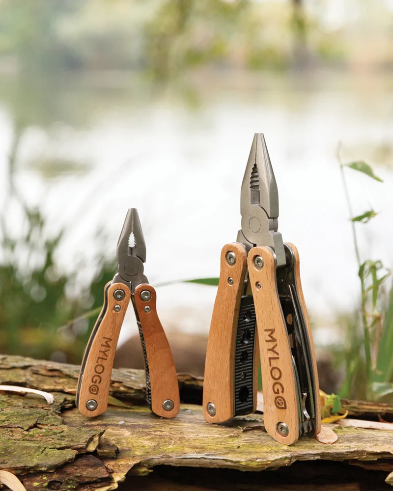 Mini-outil multifonctions en bois de hêtre à personnaliser