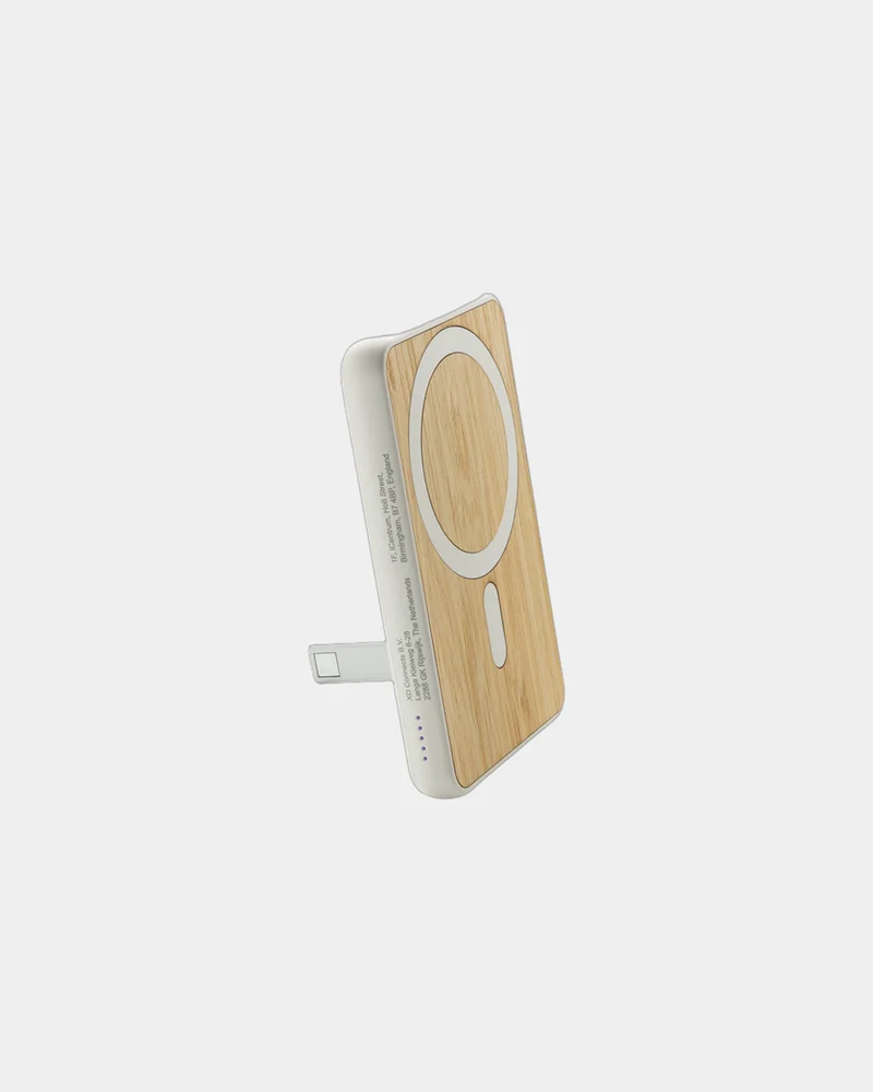 Powerbank 5000mAh bambou et ABS recyclé à personnaliser