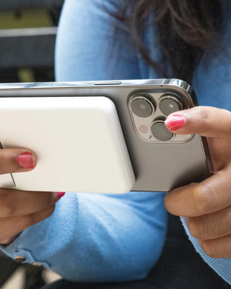 Powerbank 5000mAh bambou et ABS recyclé à personnaliser